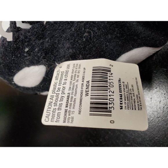 The 24K Company Beanie Boppers Wenda the Orca Plush with Tags - Picture 7 of 10